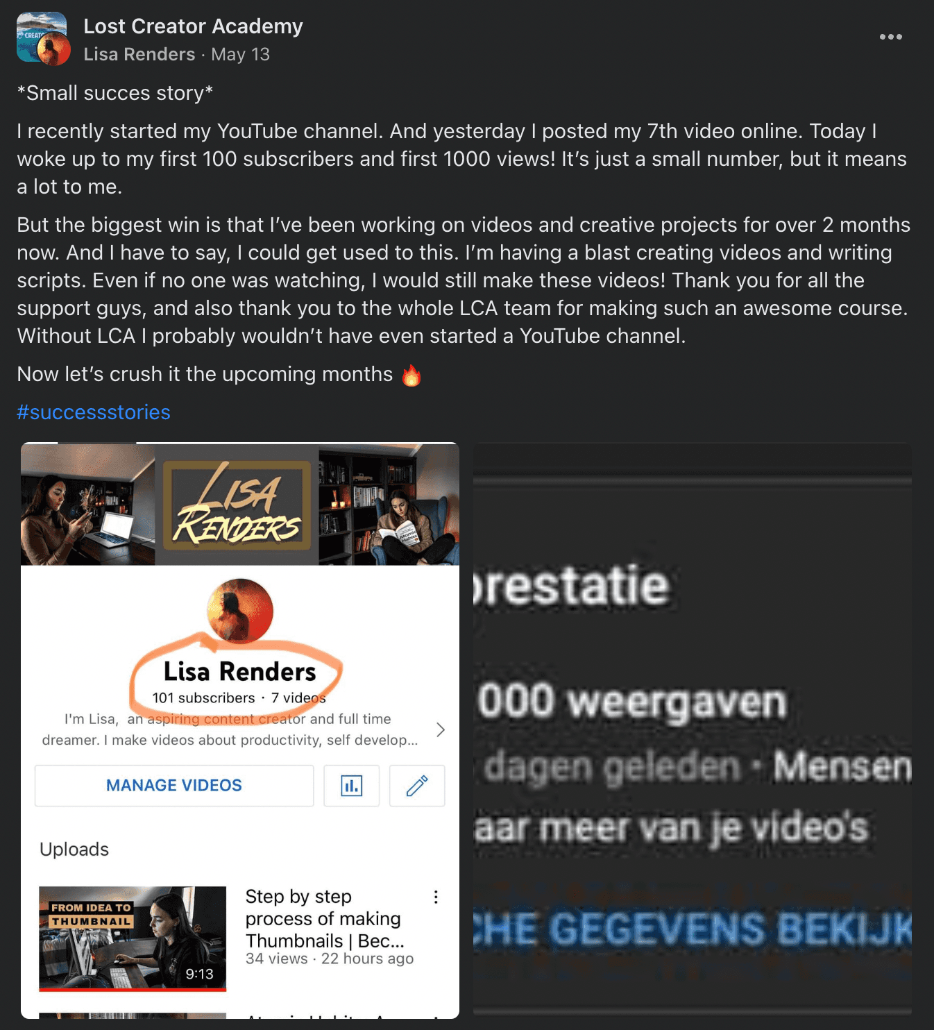 LCA community testimonial