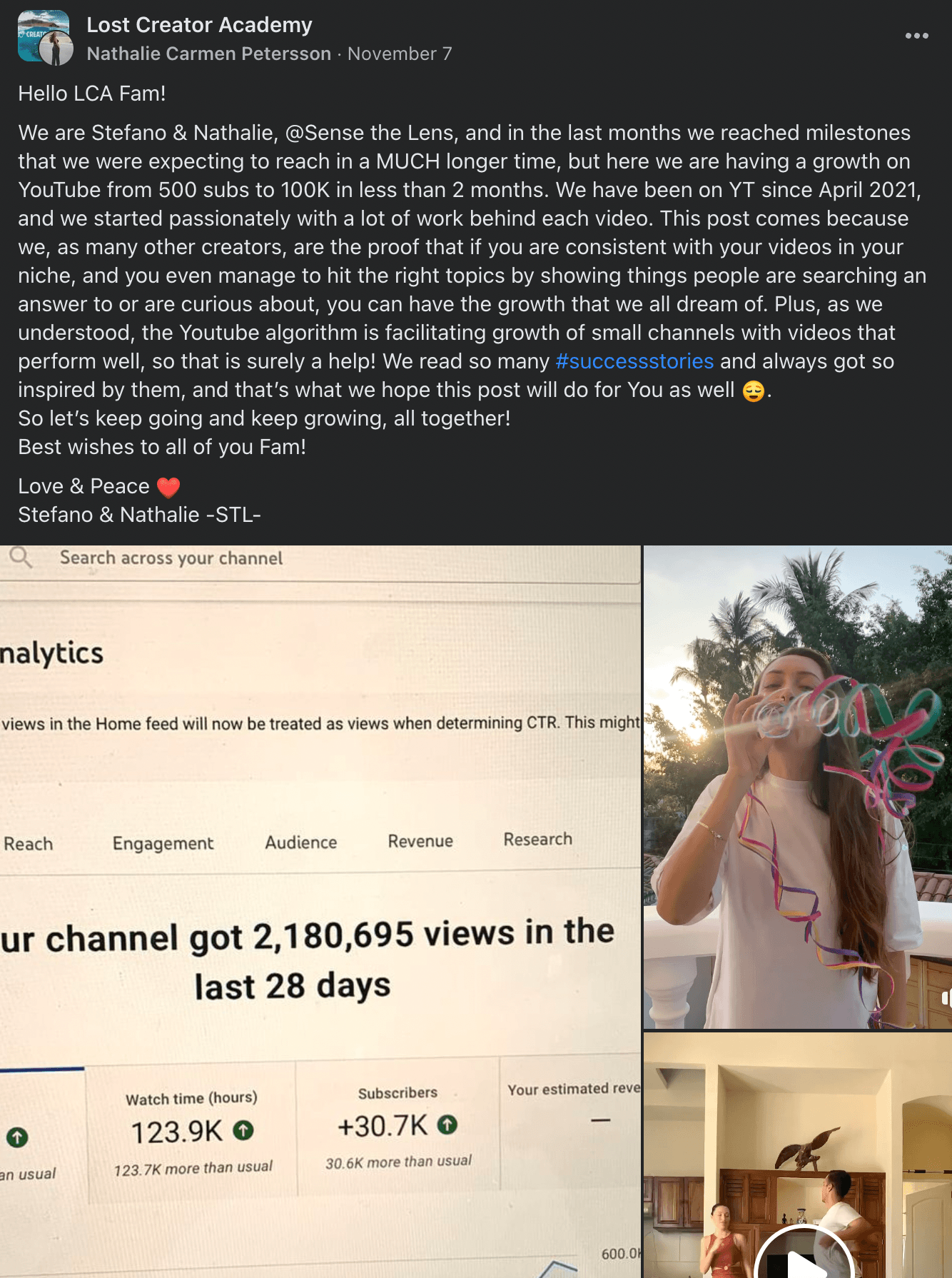 LCA community testimonial