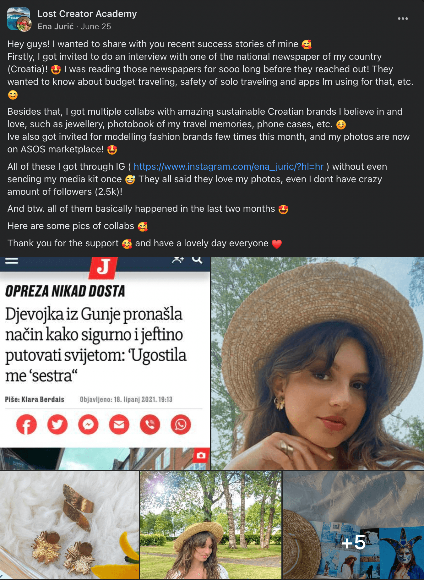 LCA community testimonial