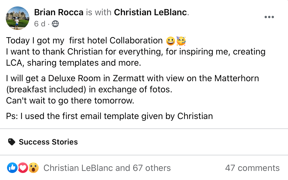 LCA community testimonial